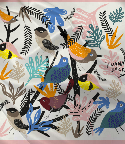 PAÑUELO PAJAROS CLASICOS